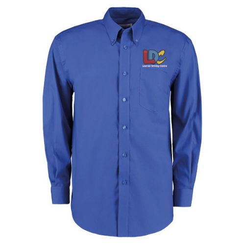 LDC Kustom Kit Corporate Oxford Shirt Long-Sleeved (Classic Fit) Royal